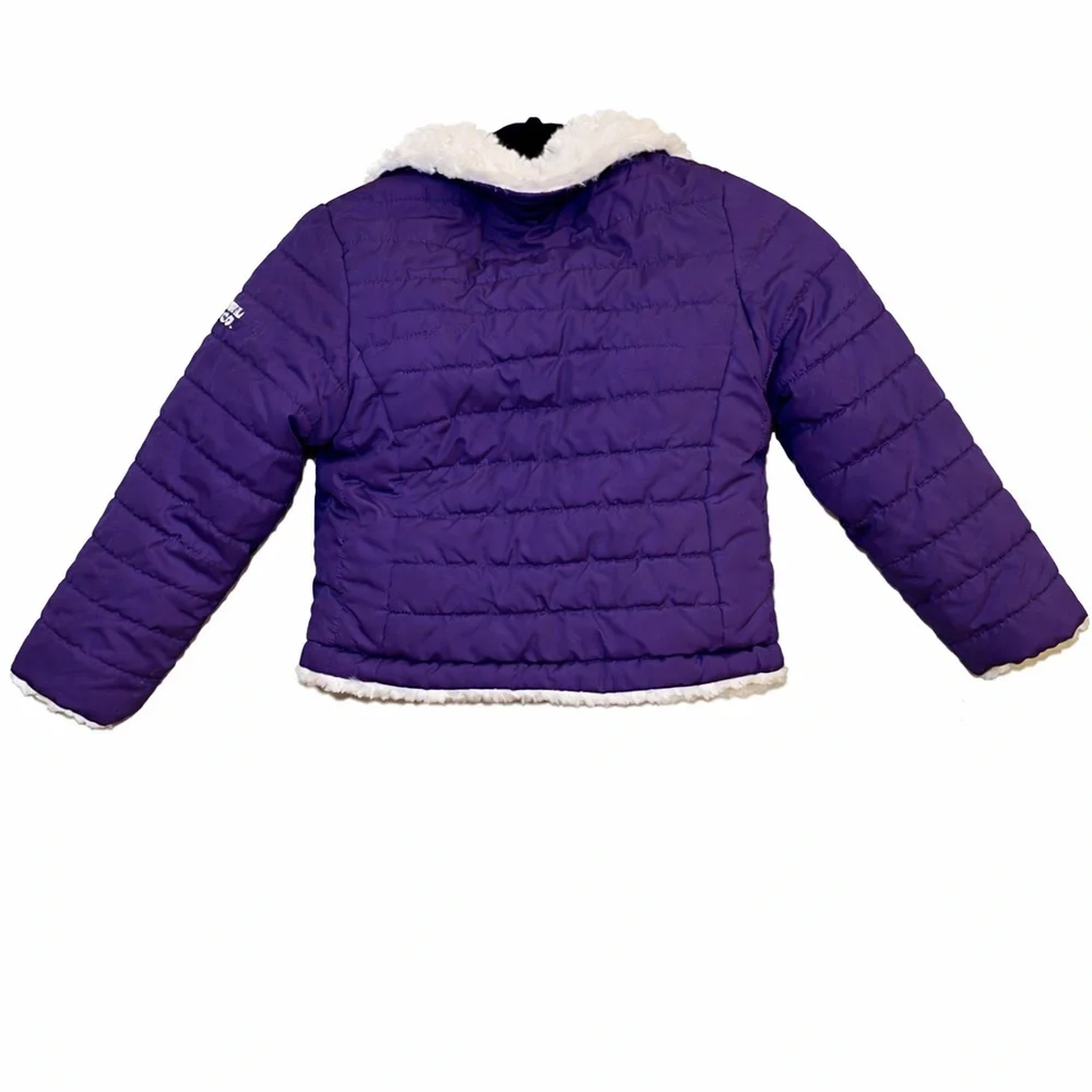 Hawke & Co Reversible Winter Puffer Jacket Toddler Girls 2T Purple